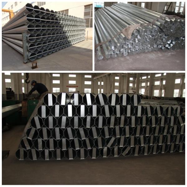 33kv Lv Electrical Distribution Line Galvanized Steel Pole