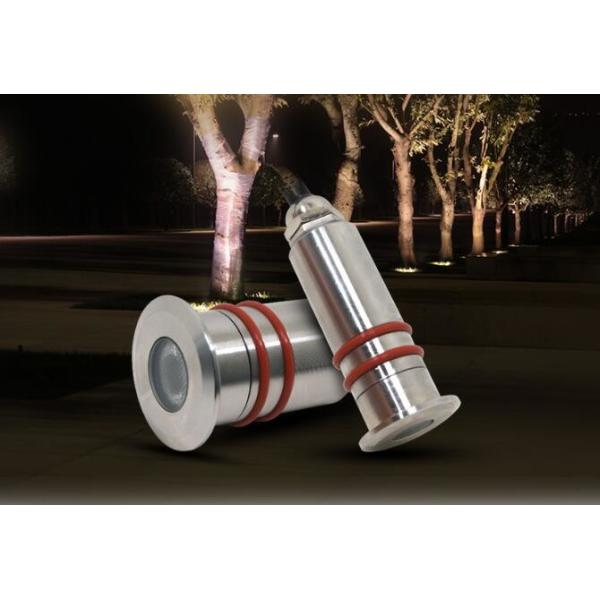 Buy Mini Ground Solar Powered LED Lights , Outdoor Solar Yard Lights Silver Color at wholesale prices