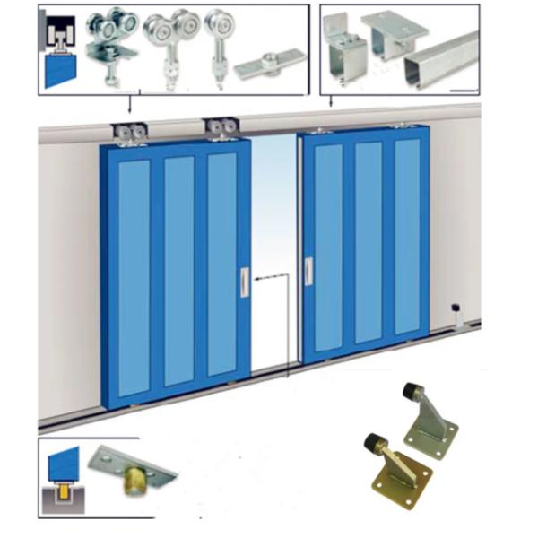 Furniture Sliding Hanging Door Rollers 38mm Steel Ball With Forge Centre Fixing Plate