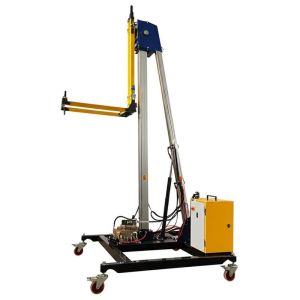 Electric Glass Installation Machine with 90° Flipping Angle Rear Wheel Drive and