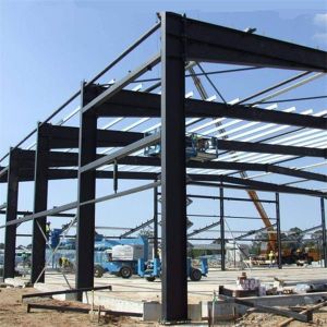 Portal Structure Steel Structure Workshop With Optional Insulation And Cutting