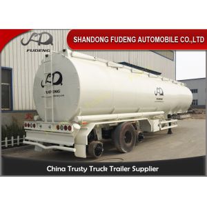 Optional Compartment Fuel Tanker Semi Trailer 45000l Steel Q345B Body