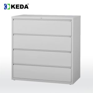 Metal 4 Lockable Drawer H52'' Lateral File Storage Cabinet