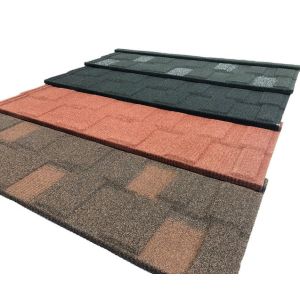 1340x420mm Stone Coated Roofing Shingle Tiles 2.35-3.50kgs/pc Customized Color
