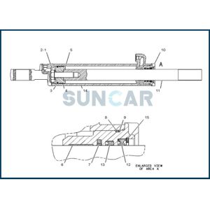 CA8C3839 8C-3839 8C3839 Type B Buffer Seal For C-A-T Machinery 824C E322BL