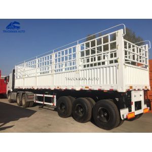 600mm Side Wall Flatbed Cargo Trailer With WABCO Brake