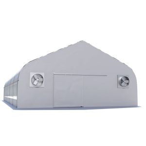 150 Micron Tranparent PE Film Automatic Light Deprivation Greenhouse 30m