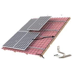 Aluminium Anodized 12um Bifacial Solar Panels Solar Rooftop Structure