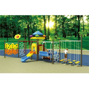 newly design outdoor slide playground plastic playsets for daycare