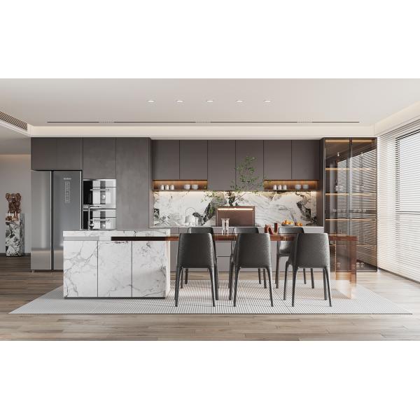 Buy Modern Furniture Melamine Cheap Kitchen Cabinets Modular Kitchen Cupboards at wholesale prices