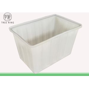 Heavy Duty Mobile 10 Bushel Poly Box Trucks For Wet Laundry K300 Rotomolding PE