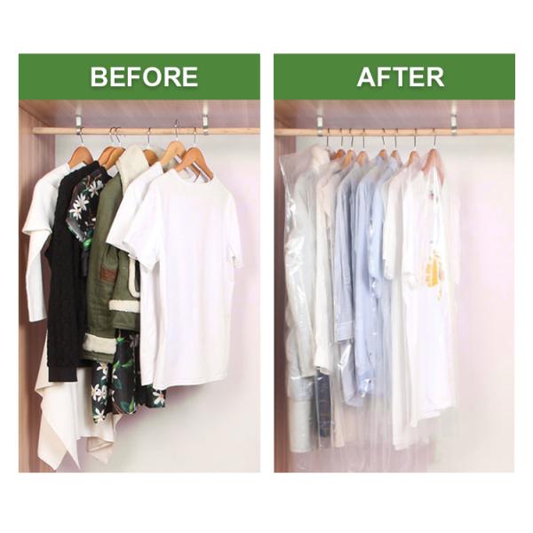 Dry Cleaning Plastic Bags for Protective Clothing Storage Dustproof and Waterproof