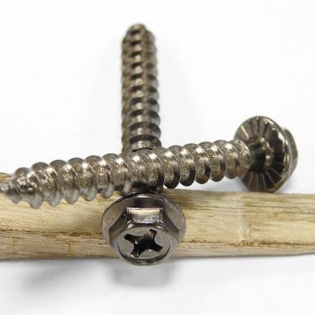 Buy Plating M7 Carbon Steel Cross Head Screw Full Thread Hex Washer For Wood at wholesale prices