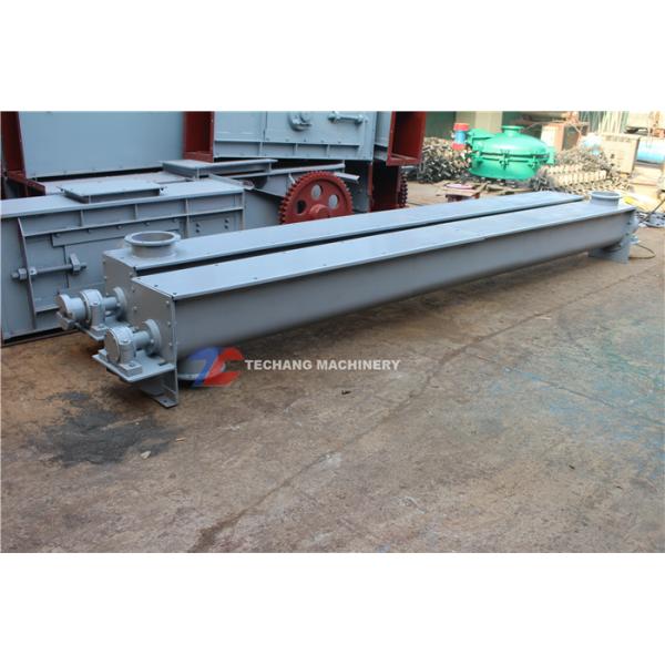 Salt Auger Wheat Flour Pipe Type U Trough Screw Conveyor 220V / 380V With Hopper