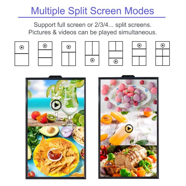 43 Inch High Brightness LCD Display For Storefront Window / Banking / Airport