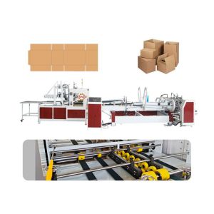 Auto Stacker Steel Frame Box Folder Gluer Machine Large Capacity