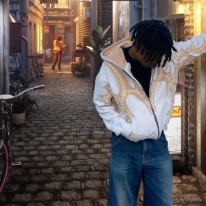 3D Distressed Applique Embroidery Hoodie Cropped Mens Hoodies Jacket Anti