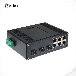 Industrial 6-Port 10/100T 802.3af/at PoE + 3-Port 100BASE-FX Ethernet Switch