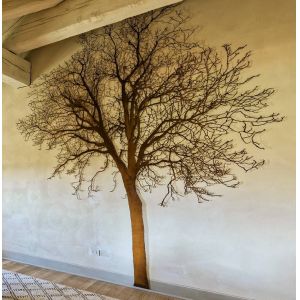 Corten Steel Rusted Lifelike Outdoor Metal Tree Sculpture Decorative