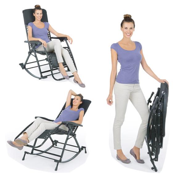 Custom Logo Sun Recliner Lounge Chair Outdoor Garden Camping Foldable Portable Chair