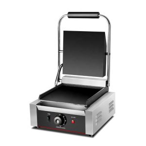 Electric Commercial Sandwich Bread Panini Grill with Interchangeable Sandwich Plates