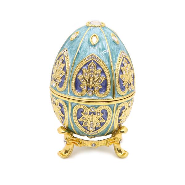 Red Egg Trinket Box Easter Egg Jewelry Box Russian Craft Collectible Easter Gifts Rrussian Faberge Egg jewelry box