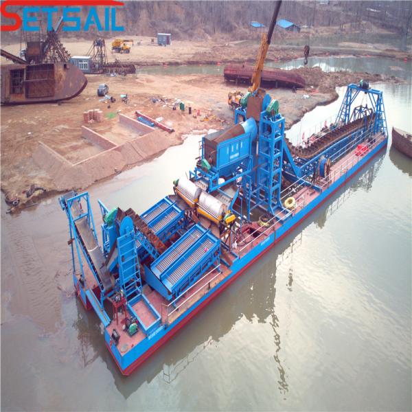 China Manufacturer Chain Bucket Sand Gold Dredger for Diamond