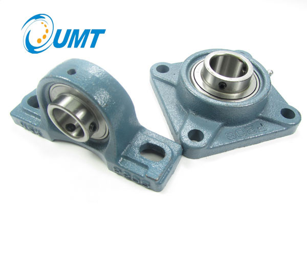 Chrome Steel Pillow Block Bearings Spherical UCF201 Plastic POM