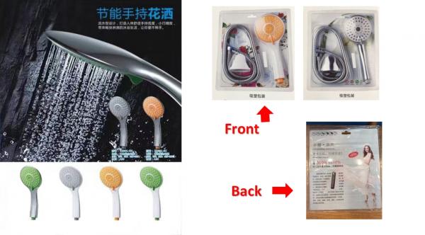 5 spray chrome colour toilet hand shower head with hose and bracket blister packing