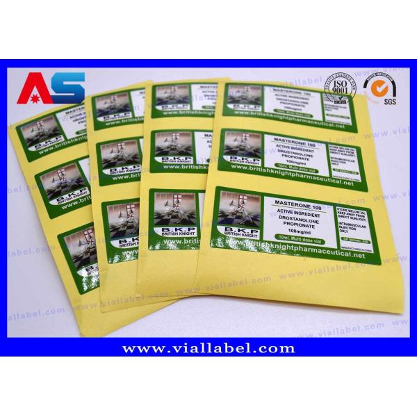 Buy Small Bottle Labels Britishhknight Pharmaceutical Injection Oils Glossy Waterproof Labeling at wholesale prices