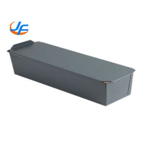 RK Bakeware China Foodservice NSF Long Pullman Bread Loaf Pan With Drop On Bread