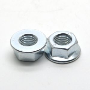Hex Flange Lock Nuts CNC Custom / Standard Sizes Hex Nuts
