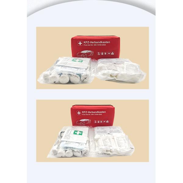 DIN13164-2022 Compliant Vehicle First Aid Kit with 3 Years Warranty and CE/ISO13485/MDR Certification