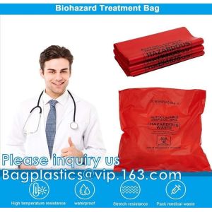 Polypropylene Biohazard Disposal Bags, Warning Label, Sterilization Printed,
