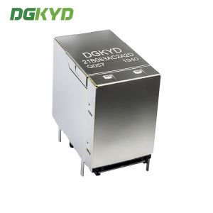 Multi port Ethernet filter RJ45 8P7C 100Mbps connector 6U 2X1 modular socket