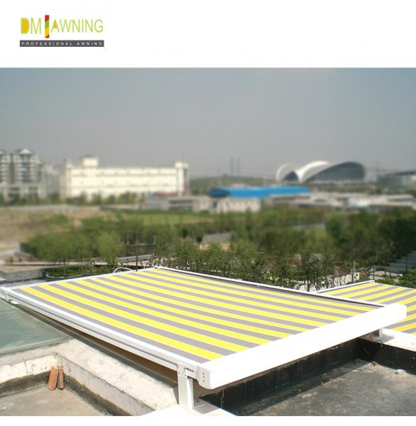 Aluminum Retractable Roof Awning Conservatory Full Cassette Folding Arm Awning