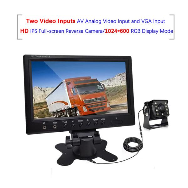 7-inch Mirror Electric Screen Display Rearview Dash Cam Video Monitor Portable