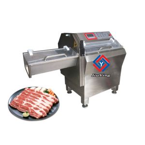 3KW Bacon Smoked Meat Processing Machine / Frozen Fish Slicer Machine