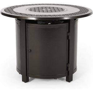 China Outdoor Round Propane Gas Fire Pit Aluminum Brazier on sale