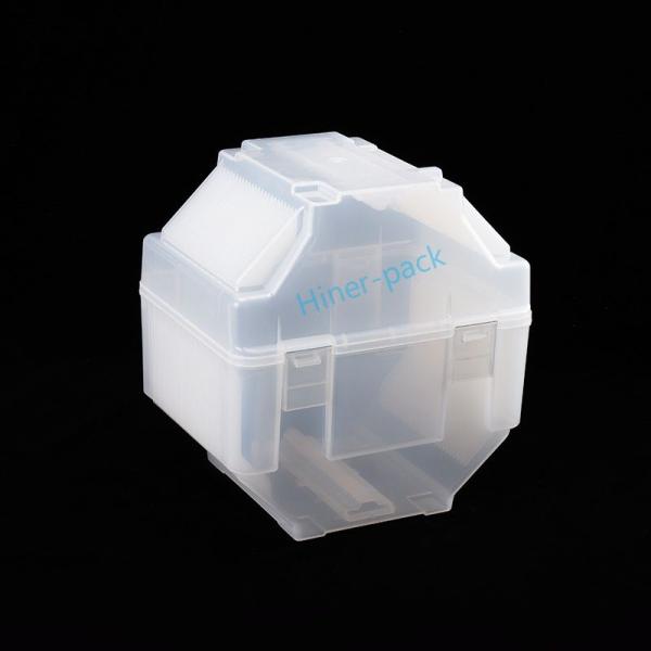 8 Inch Vertical Wafer Cassette Box Semitransparent PP Material Wafer Storage Box SGS Compliant