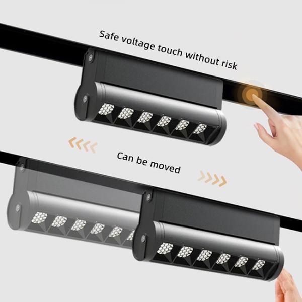 DC 48V Magnetic Track Light Embedded Surface Mounted Led Spotlight Grille Light