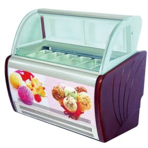 Mini Ice Cream Display Freezer / Showcase 6 Containers With Environmental