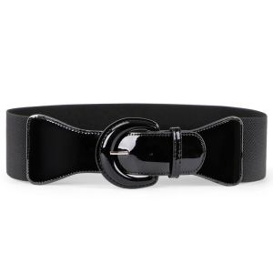 China Polyester Women Elastic Belts Dressy 7.4cm Width Fashion on sale