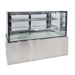 Brushed Silver Fridge Freezer Equipped With Ventilated Cooling System
