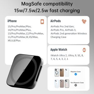 Ultra Thin Magsafe Charger Wireless Foldable For Mobile Phone Headset Watch