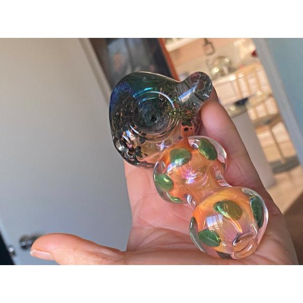 Buy 5" Collectible Heavy Solid Glass Hand Pipes Tobacco Smoking at wholesale prices