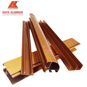 Gold Electrophoresis Extruded Aluminum Profiles T3 PVDF Finish