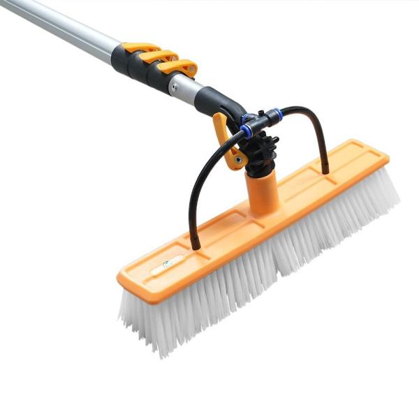 Long Pole Solar Panel Brush Cleaner For Roof Washing 12m
