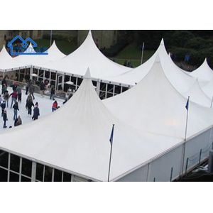 Waterproof White High Wind Resistant Transparent Pagoda Party High Peak Tents