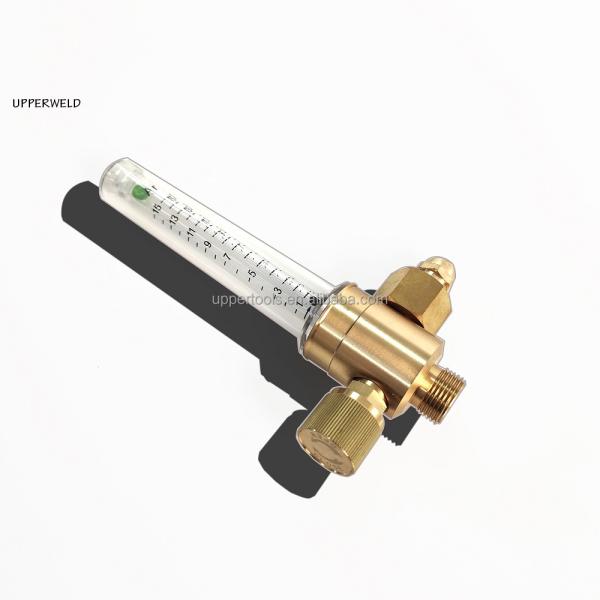 Single Flowmeter Welding Brass Nitrogen Regulator with 1/4-Inch Female Flare Inlet Connection
